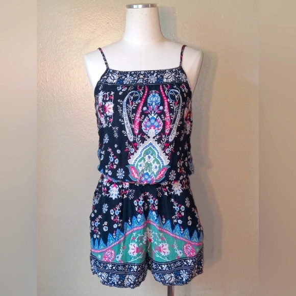 #78 Paisley Printed Jumpsuit ! - Picture 1 of 9